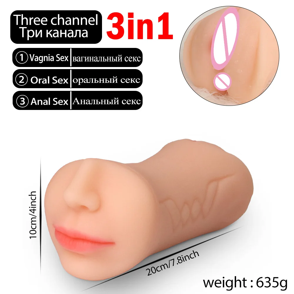 Sex Toys For Men Realistic Male Masturbator Pocke Pussy Vaginal Artificial Real Vagina Anal Blowjob Oral Masturbation Soft Stick - Image 11