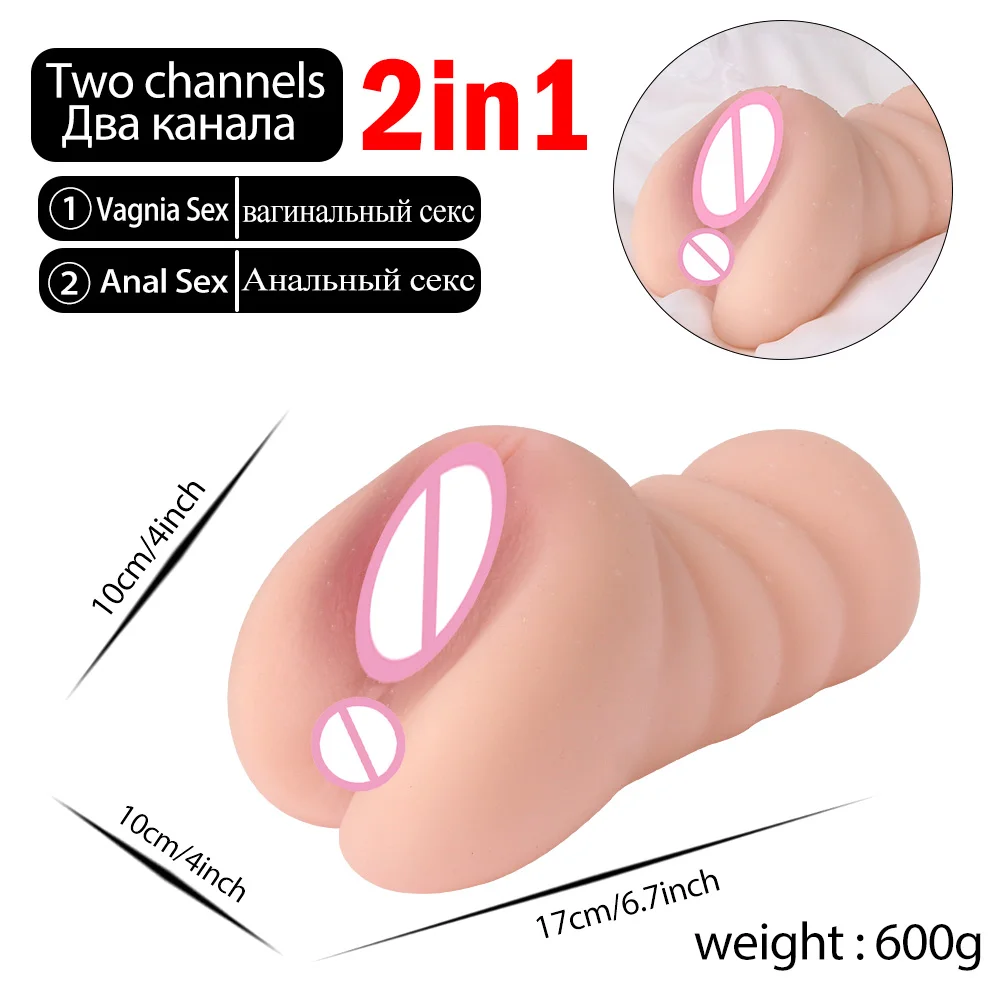 Sex Toys For Men Realistic Male Masturbator Pocke Pussy Vaginal Artificial Real Vagina Anal Blowjob Oral Masturbation Soft Stick - Image 12