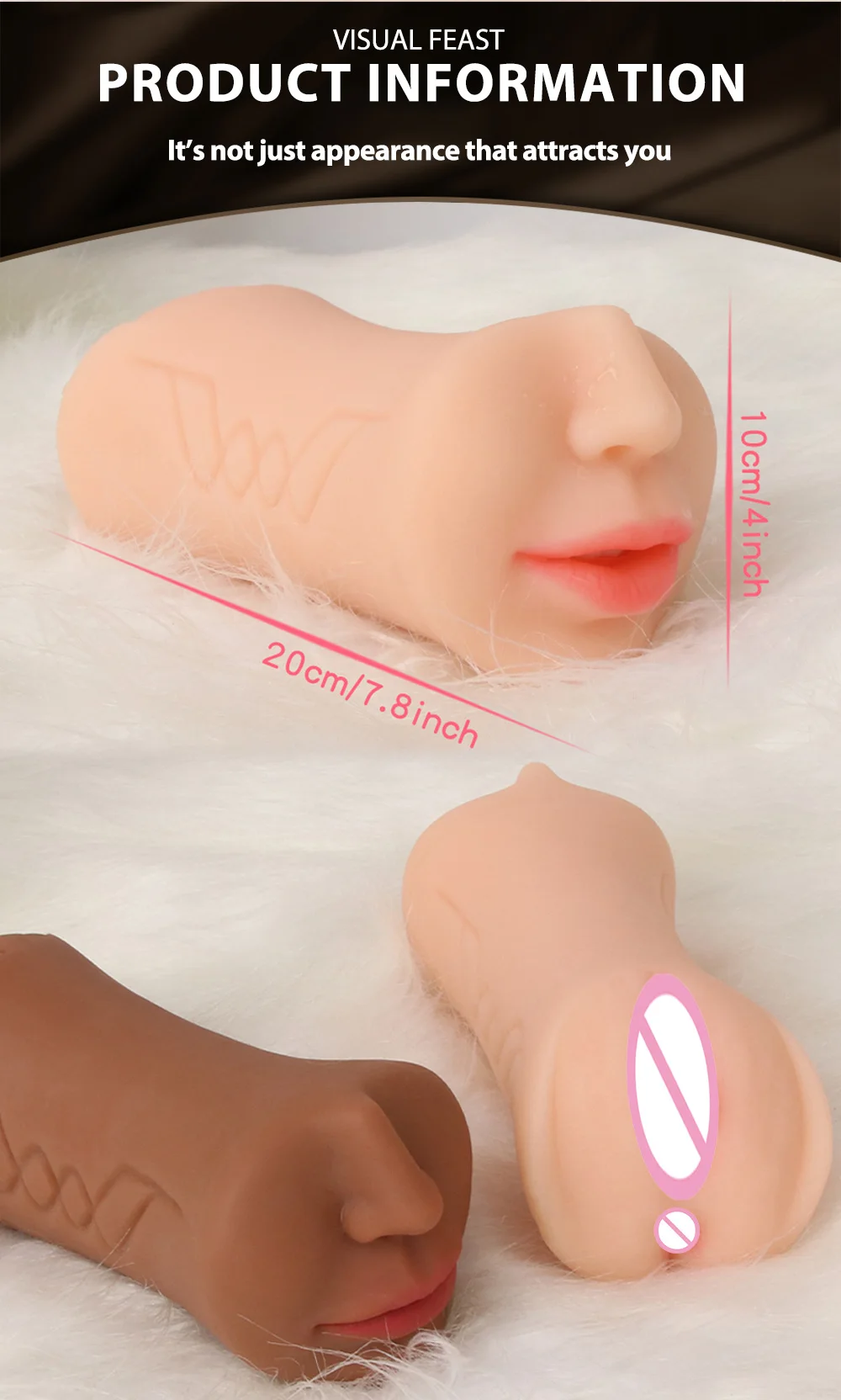 Sex Toys For Men Realistic Male Masturbator Pocke Pussy Vaginal Artificial Real Vagina Anal Blowjob Oral Masturbation Soft Stick - Image 34