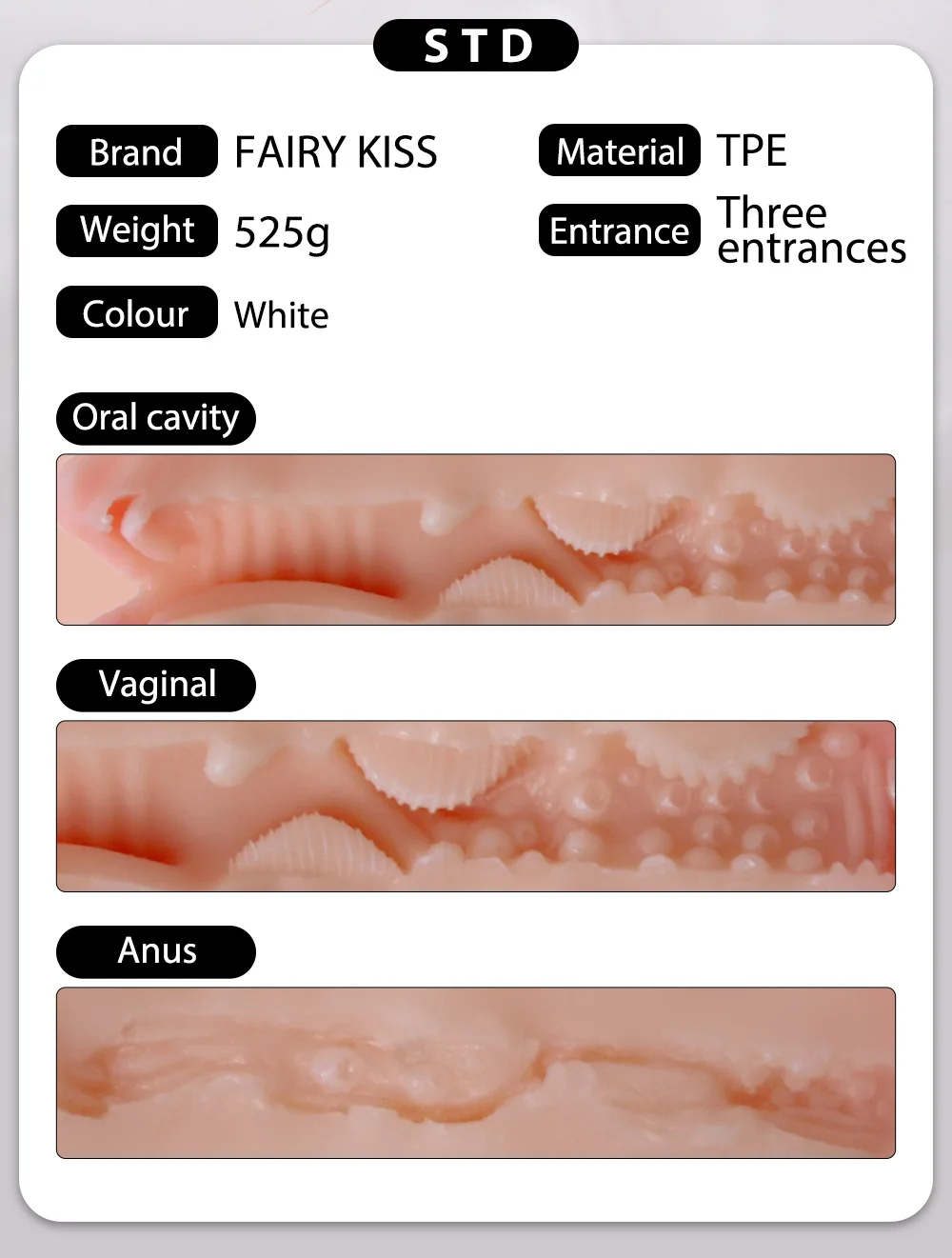 Sex Toys For Men Realistic Male Masturbator Pocke Pussy Vaginal Artificial Real Vagina Anal Blowjob Oral Masturbation Soft Stick - Image 27