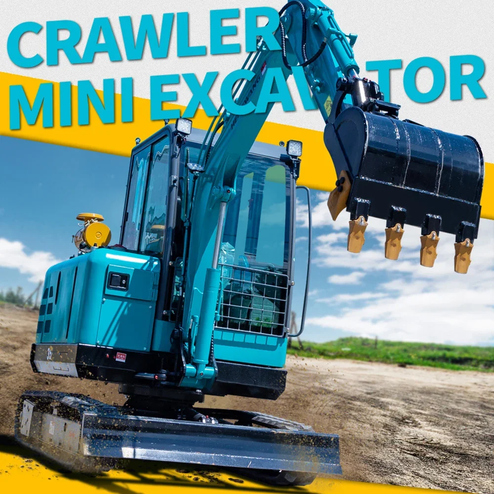 3 ton Mini Excavator Tractor Euro 5 Engine Hydraulic Crawler Excavators Mini Bagger Construction Machinery Custom - Image 6