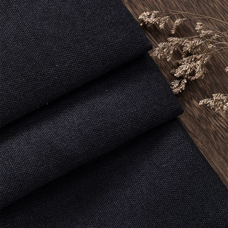 Thickened Plain Linen Fabric Fine By The Meter for Tablecloth Bags Pillow Cushion Cover Sewing Sofa Cloth Wearable Beige Gray - Image 21