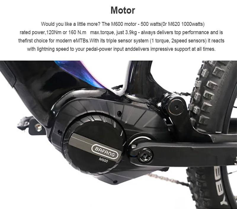 29inch high-end all-terrain electric mountain bike slow down soft tail dual shock emtb 12speed bafang mid motor off-road ebike - Image 16