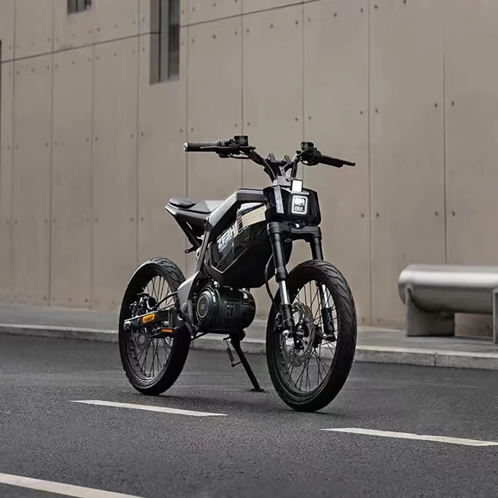 17" urban e-bike e-scooter 50km/h CITY electric bicycle mid-motor mobility excursions Soft tail electric motorcycle smart ebike - Image 3