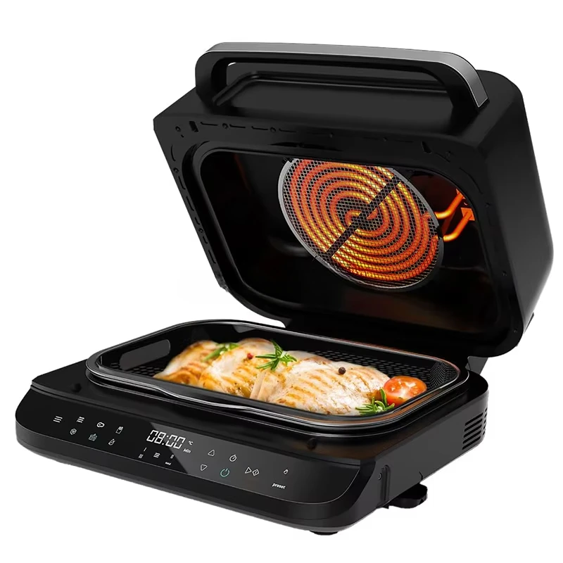 Indoor Air Fryer Grill Kitchen Appliances Party Cafe Home Non-oil Bake Air Crisp Roast Bake Broil Dehydrate Pizza Air Fryer - Image 8