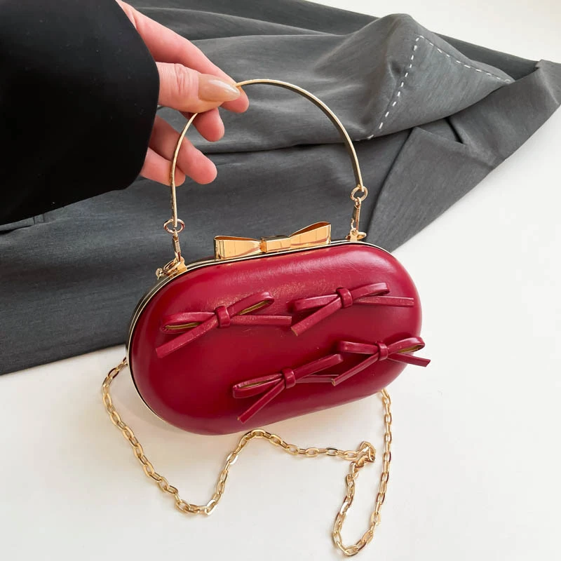 Women Party Dinner bag Exquisite Ladies Dinner Bag Luxury Leather Elegant Chain Simple Formal Gorgeous Crossbody Daily use Purse - Image 47