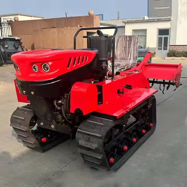Hot Selling Agricultural Diesel Small Tracked Rotary Tiller Tractor with CE Certification, 50 Horsepower