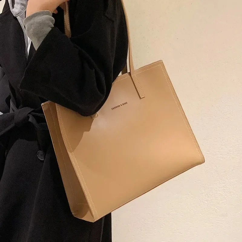 Women's Tote Bag Women Handbags Large Capacity Female Luxury High Quality PU Leather Simple Designer Shoulder Bag Сумка Женская - Image 5