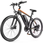 NEW Electric Bike for Adults, Electric Mountain Bike, 26″ Sunshine Commuter Ebike, LCD Display, 21Speed
