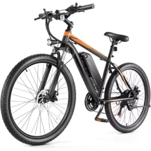 NEW Electric Bike for Adults, Electric Mountain Bike, 26″ Sunshine Commuter Ebike, LCD Display, 21Speed