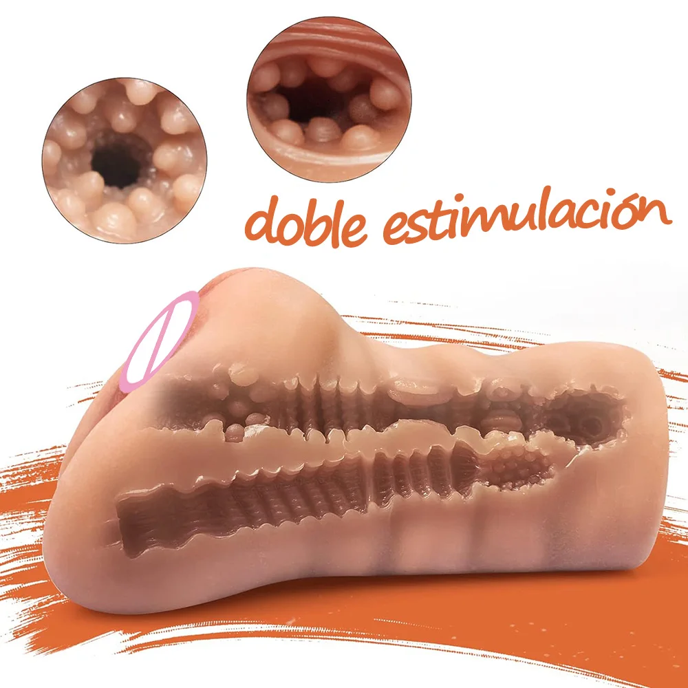 Sex Toys For Men Realistic Male Masturbator Pocke Pussy Vaginal Artificial Real Vagina Anal Blowjob Oral Masturbation Soft Stick - Image 2