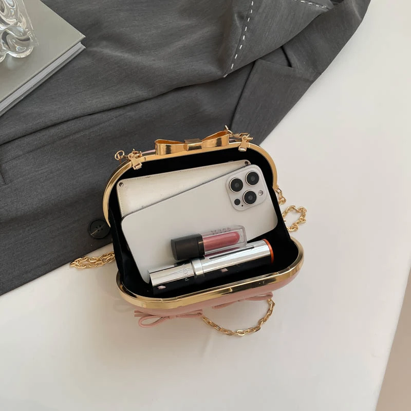 Women Party Dinner bag Exquisite Ladies Dinner Bag Luxury Leather Elegant Chain Simple Formal Gorgeous Crossbody Daily use Purse - Image 6