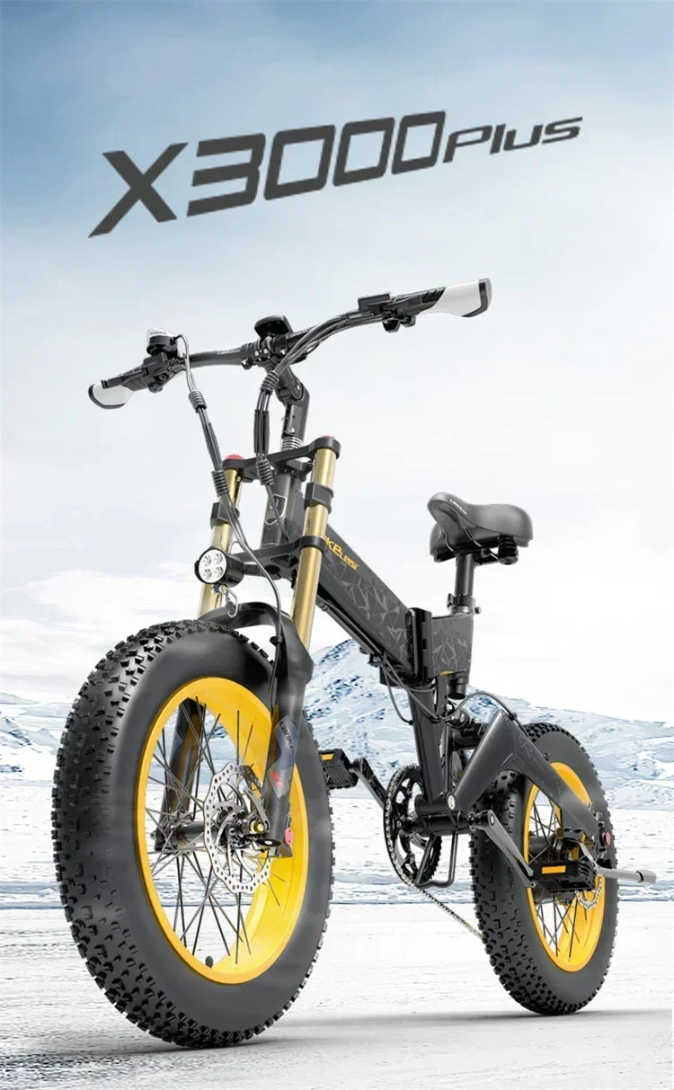 Electric Bike 1000W motor 48V17.5AH battery 7-speed city auxiliary Electric Bike 20*4.0 tire mountain off-road Electric Bike - Image 10