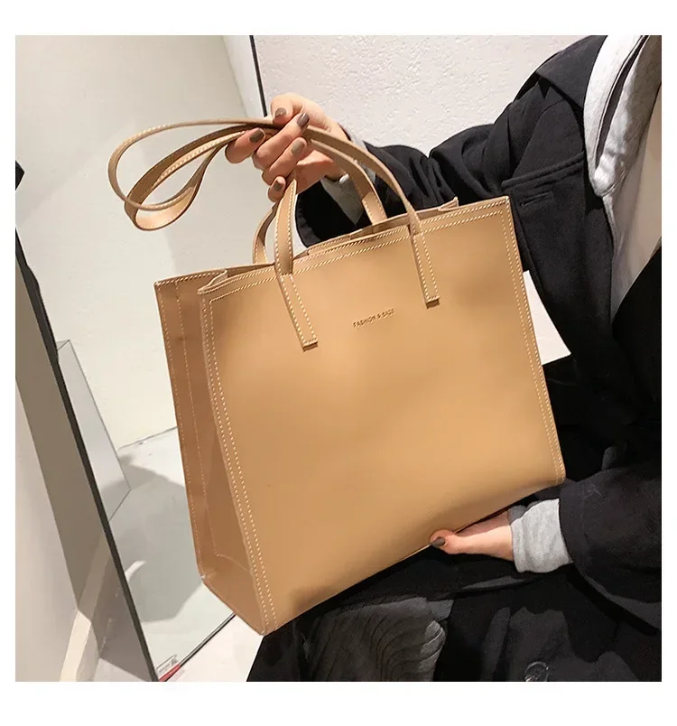 Women's Tote Bag Women Handbags Large Capacity Female Luxury High Quality PU Leather Simple Designer Shoulder Bag Сумка Женская - Image 19