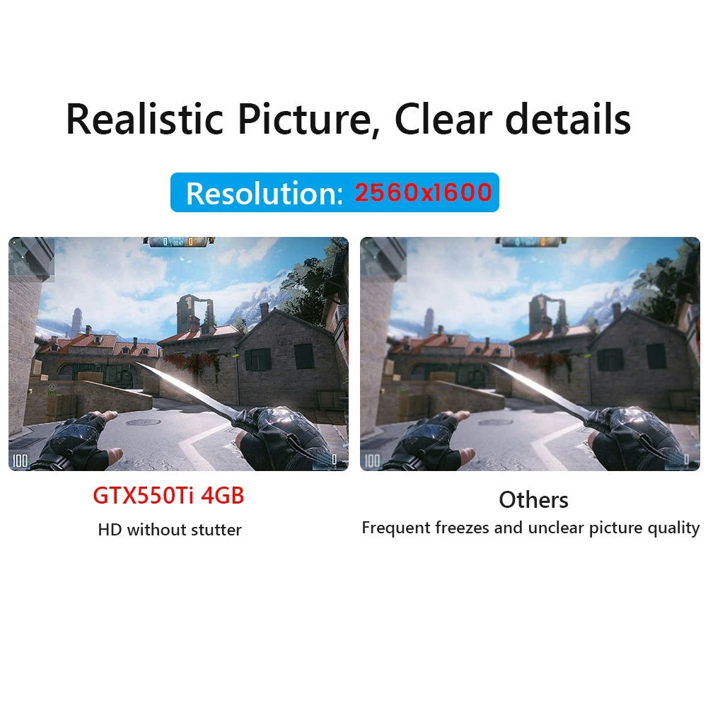 Supernew GTX 550Ti 4GB GDDR5 Computer Graphic Card Gaming Video Cards for PCI-Express 2.0 Computer Separate Game Video Card - Image 5