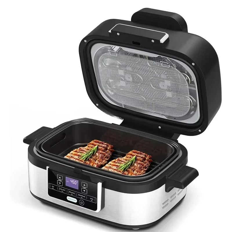 Indoor Air Fryer Grill Kitchen Appliances Party Cafe Home Non-oil Bake Air Crisp Roast Bake Broil Dehydrate Pizza Air Fryer - Image 5