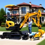 Mini Excavator 1.8 Ton FREE SHIPPING EPA Diesel Engine Small Excavator Mini Digger Farm Use Mini Excavator Price Customized