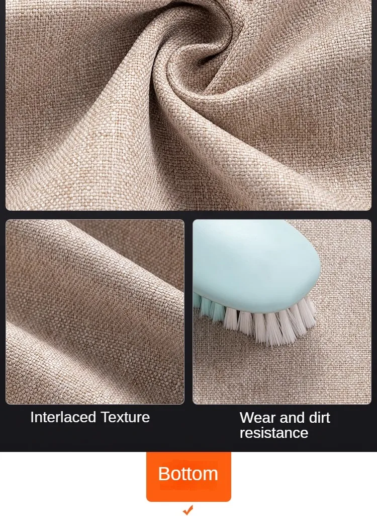 Thickened Plain Linen Fabric Fine By The Meter for Tablecloth Bags Pillow Cushion Cover Sewing Sofa Cloth Wearable Beige Gray - Image 33