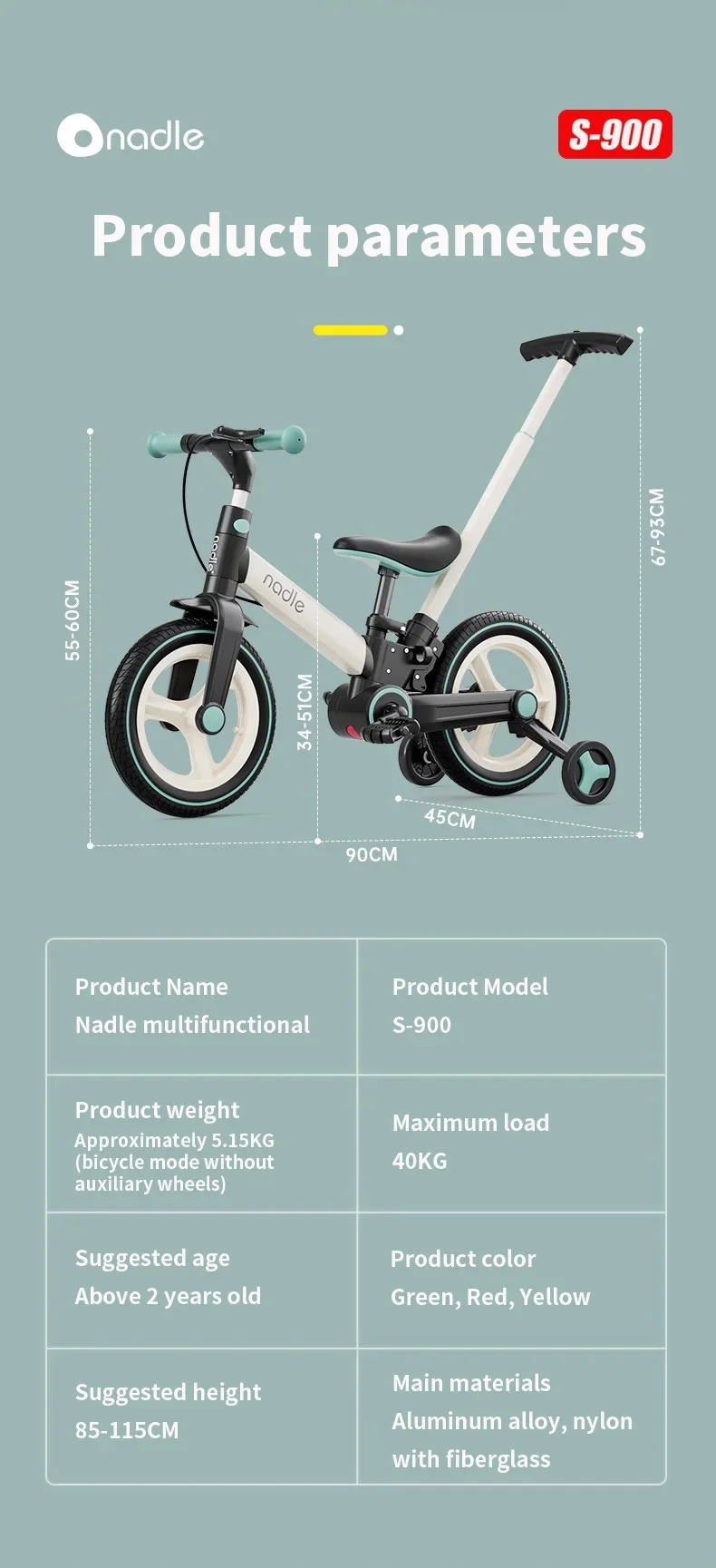 Children's bicycle balance bike 2-in-1 1-3 1-6-year-old girl boy pedal folding bike - Image 19