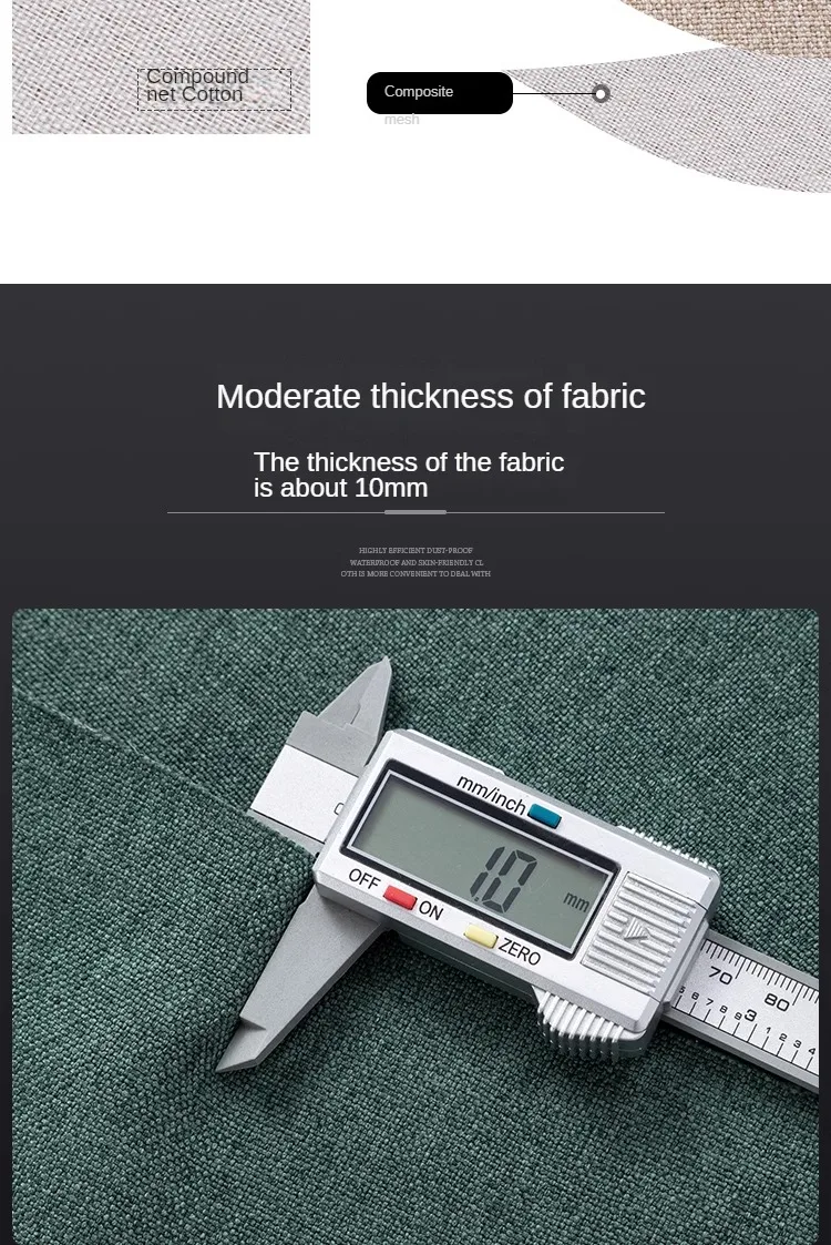 Thickened Plain Linen Fabric Fine By The Meter for Tablecloth Bags Pillow Cushion Cover Sewing Sofa Cloth Wearable Beige Gray - Image 35