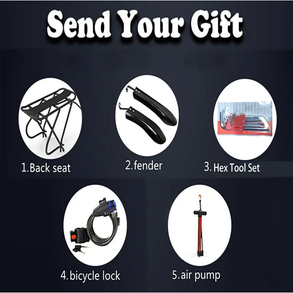 Electric Bike 1000W motor 48V17.5AH battery 7-speed city auxiliary Electric Bike 20*4.0 tire mountain off-road Electric Bike - Image 22