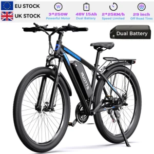 EU UK Warehouse Stock Duotts C29 Dual Battery Dirt Electric Bicycle Ebike Hybrid Electric Mountain Dirt E Bike For Adults
