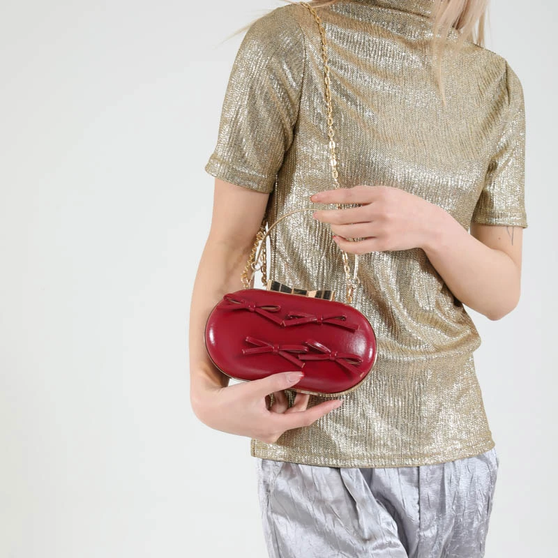 Women Party Dinner bag Exquisite Ladies Dinner Bag Luxury Leather Elegant Chain Simple Formal Gorgeous Crossbody Daily use Purse - Image 14