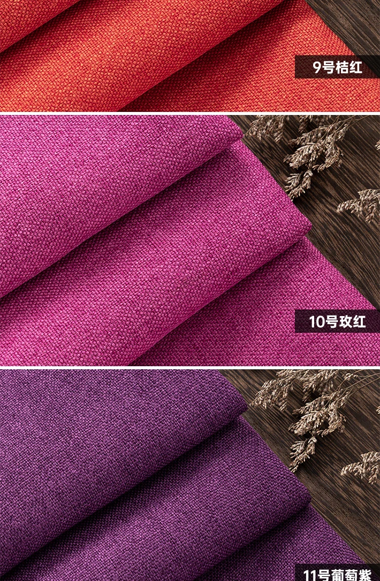 Thickened Plain Linen Fabric Fine By The Meter for Tablecloth Bags Pillow Cushion Cover Sewing Sofa Cloth Wearable Beige Gray - Image 46