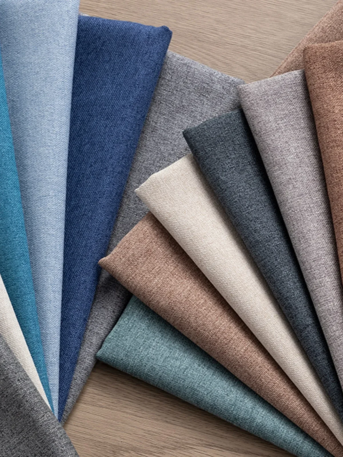 Thickened Plain Linen Fabric Fine By The Meter for Tablecloth Bags Pillow Cushion Cover Sewing Sofa Cloth Wearable Beige Gray - Image 3