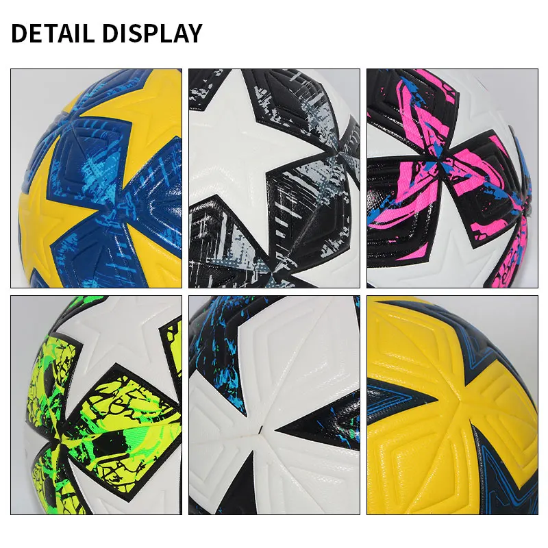 Standard Soccer Ball Professional Outdoors Sports Match Balls Training Seamless Football High Quality PU Material Size 5 Size 4 - Image 4