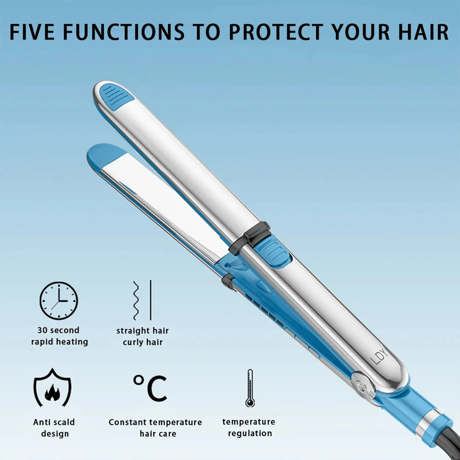 Hair straightener - Quick to get started with hair straighteners and curlers, integrating stylist and styling tools into one - Image 4