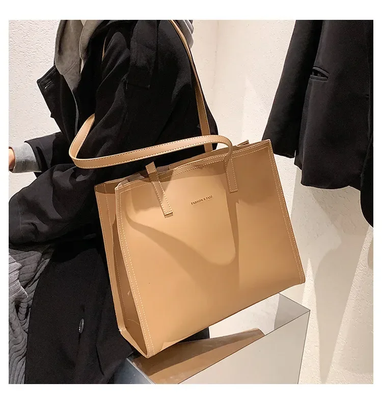 Women's Tote Bag Women Handbags Large Capacity Female Luxury High Quality PU Leather Simple Designer Shoulder Bag Сумка Женская - Image 20