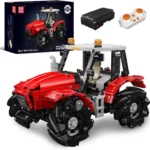 18037 Tractor Model Building Blocks Kit, Buildable Farm Toy with Remote Control, Tractor Construction Vehicles Sets, STEM Farm E