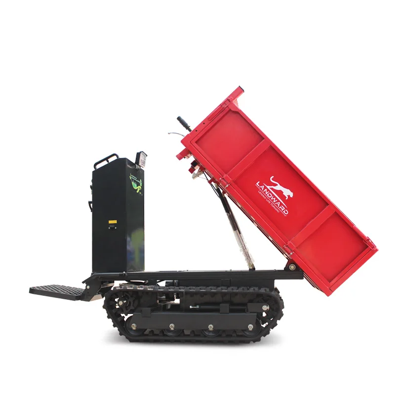 Forestry Small Electric Crawler Transport Truck 500KG High Horsepower Farm Use Dump Truck Efficient Transport Vehicle Customized