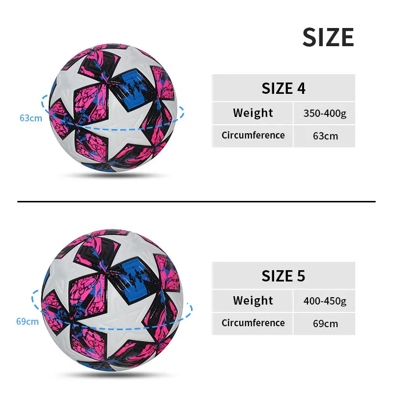 Standard Soccer Ball Professional Outdoors Sports Match Balls Training Seamless Football High Quality PU Material Size 5 Size 4 - Image 28