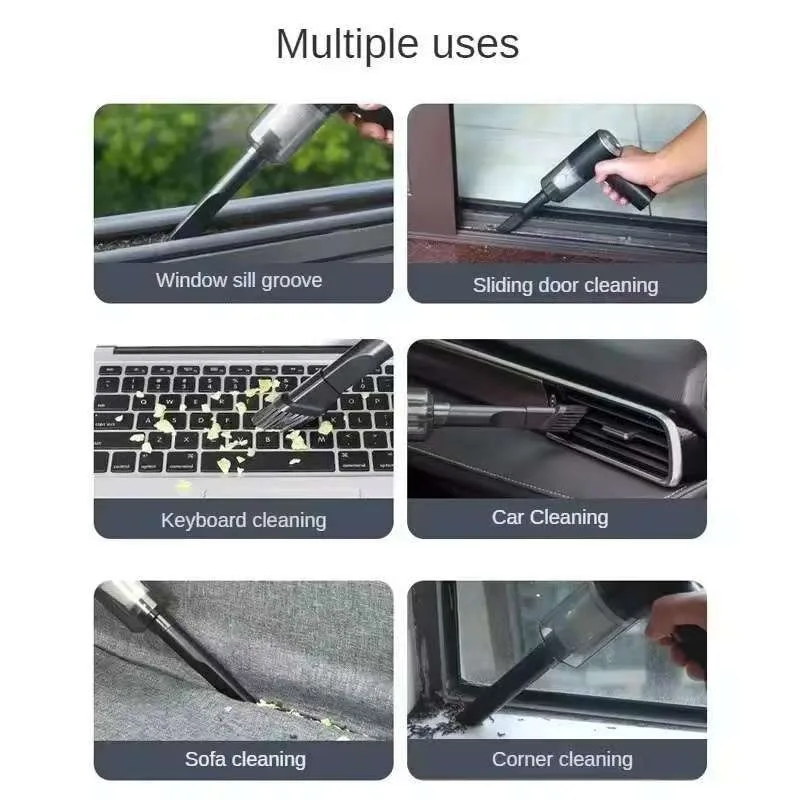 Multifunctional home vacuum cleaner, hand-held portable wireless car small vacuum cleaner, strong suction - Image 4