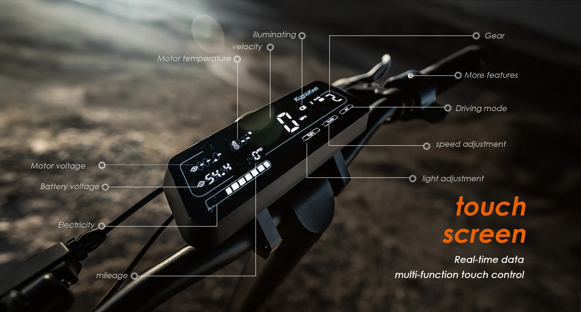 Kukirin G3 Adult Foldable Electric Scooter Powerful 52V18AH Off-Road Electric Scooter - Image 14