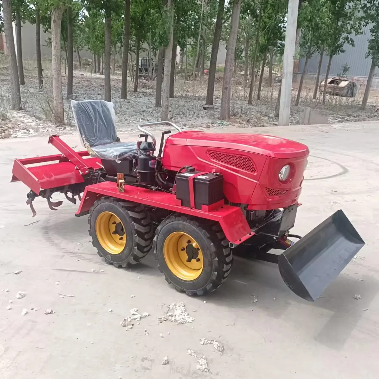 Hot Selling Agricultural Diesel Small Tracked Rotary Tiller Tractor with CE Certification, 50 Horsepower - Image 14