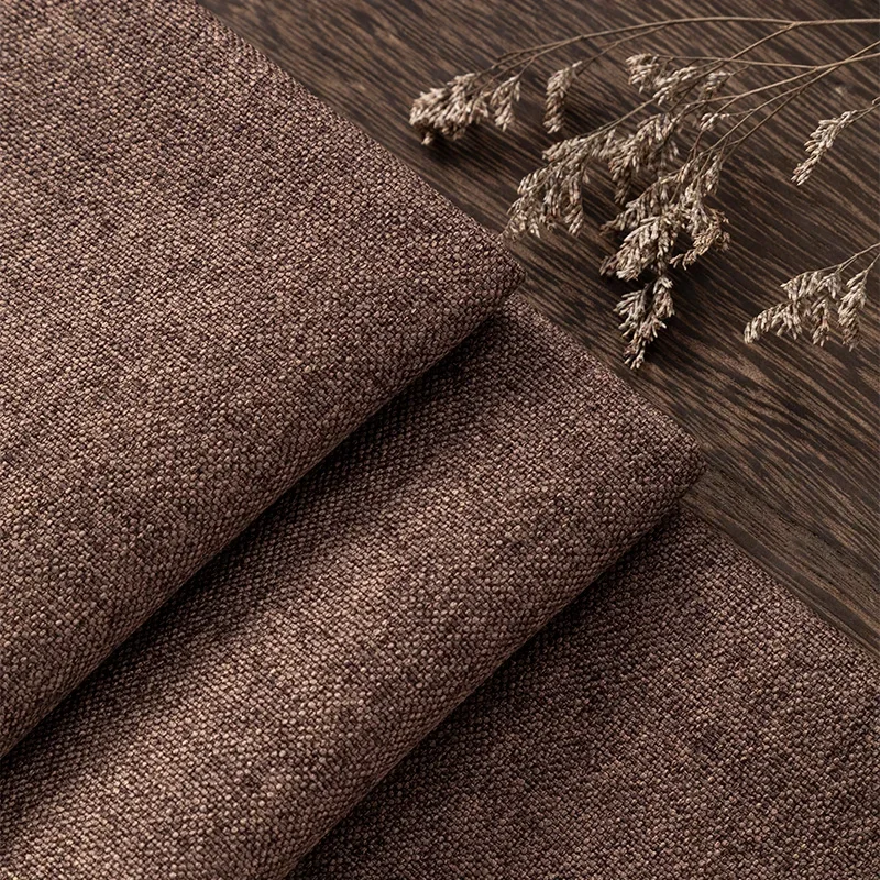 Thickened Plain Linen Fabric Fine By The Meter for Tablecloth Bags Pillow Cushion Cover Sewing Sofa Cloth Wearable Beige Gray - Image 12